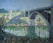 Ernest Lawson Spring Night,Harlem River oil